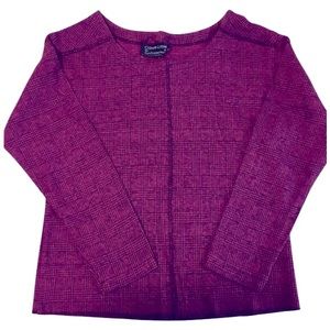 Carole Little Top Houndstooth Sweatshirt Lounge